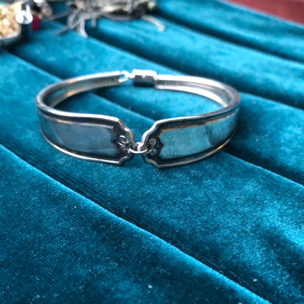 Handmade Vintage Silver Plated Spoon Bracelet